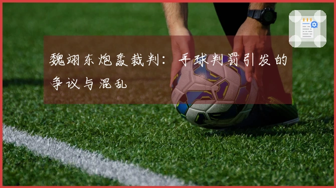 魏翊东炮轰裁判：手球判罚引发的争议与混乱